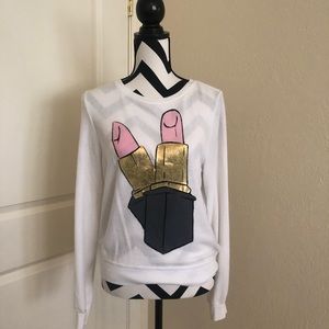 Wild fox lipstick sweatshirt